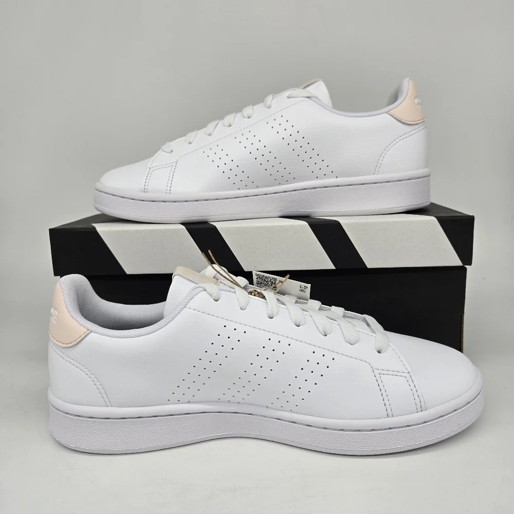 New Adidas Advantage 'White Wonder Quartz' ID9652 Women's Shoes Size 8 - Picture 6 of 8